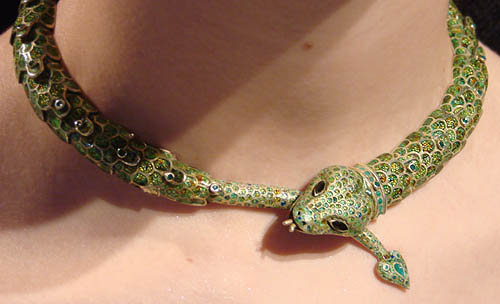Williams Gallery West Jewelry Margot de Taxco choker-style enamel and ...