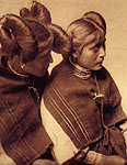 2 Hopi Girls - Photograph by Edward Curtis